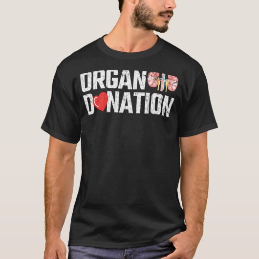 臓器提供者の図 Tシャツ (正面)