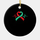 臓器提供者オーガン移植士手術 セラミックオーナメント (正面)