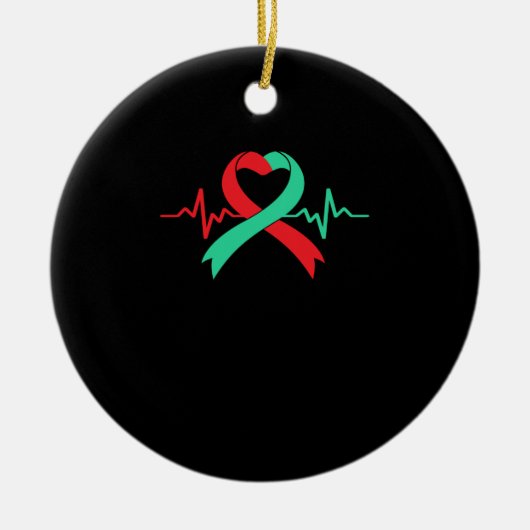 臓器提供者オーガン移植士手術 セラミックオーナメント (正面)