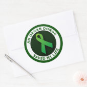 臓器提供者救の私の人生 ラウンドシール (封筒)