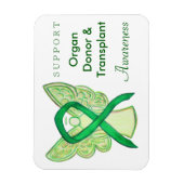 臓器提供者・移植認識度リボン磁石 マグネット (縦)