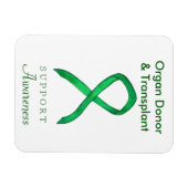 臓器提供者・移植認識度リボン磁石 マグネット (横)