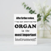 臓器最重要楽器 ポストカード (スタンド正面)