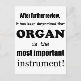 臓器最重要楽器 ポストカード
