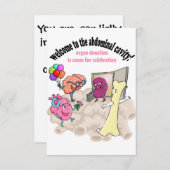 臓器移植の招待 招待状 (正面/裏面)