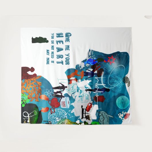 臓器移植を奨励するポスター タペストリー (正面(横))