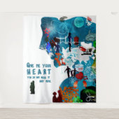 臓器移植を奨励するポスター タペストリー (正面)