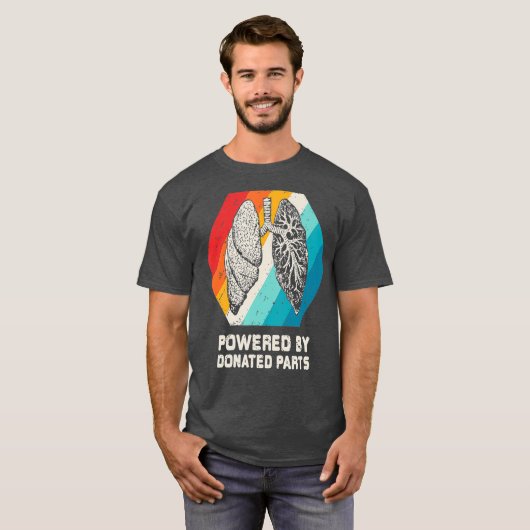 臓器移植者の生存者への肺移植 Tシャツ (正面フル)