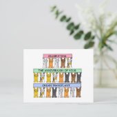 臓器移植記念日おめでとう。 ポストカード (スタンド正面)