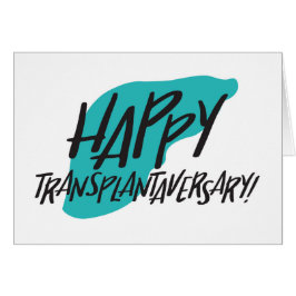 臓器肝臓 | Happy Transplantaversary Card