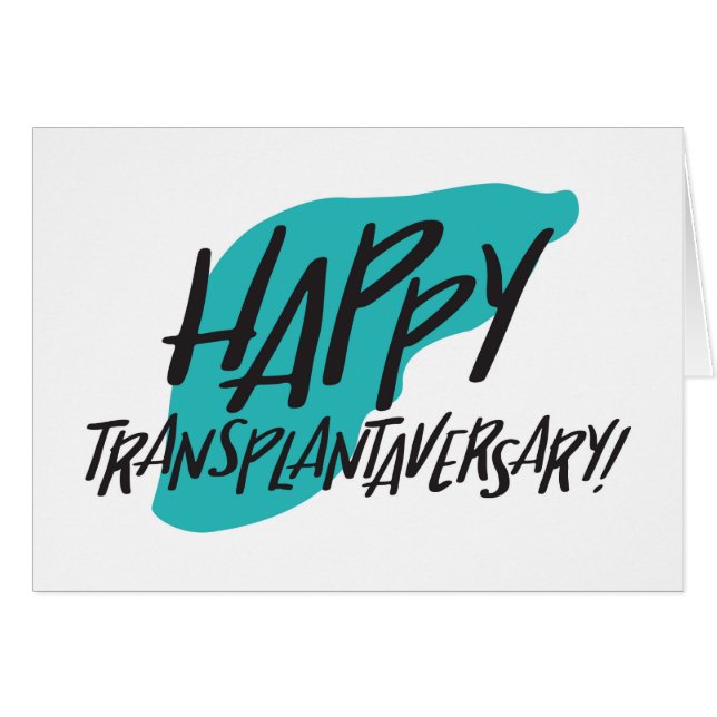 臓器肝臓 | Happy Transplantaversary Card (正面横)
