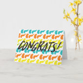 臓器腎膵臓 |おめでとうグリーティングカード カード (黄色い花)