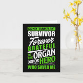 臓器腎臓移植者 カード (黄色い花)