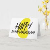 臓器腎 | Happy Transplantaversary Card カード (黄色い花)
