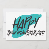 臓器 肝臓 | 移植記念日 両面カード 招待状 (正面)