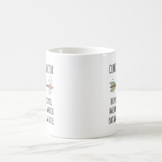 臨床インストラクター介護ギフトアイディアコーヒーマグ コーヒーマグカップ (中央)