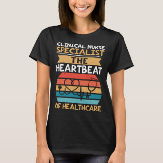 臨床ナーススペシャリスト健康の鼓動 Tシャツ