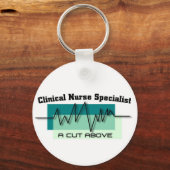 臨床ナーススペシャリストCNSロゴ キーホルダー (正面)