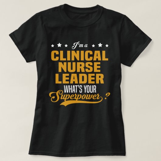 臨床ナースリーダー Tシャツ (デザイン正面)