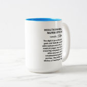 臨床ナース医療情報学ナース専門家 ツートーンマグカップ (正面右)