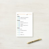 臨床メモとリマインダーパッド ポストイット (デスク上)