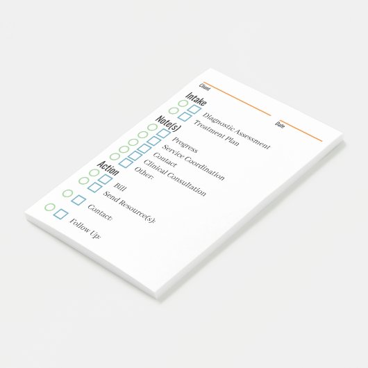 臨床メモとリマインダーパッド ポストイット (アングル)