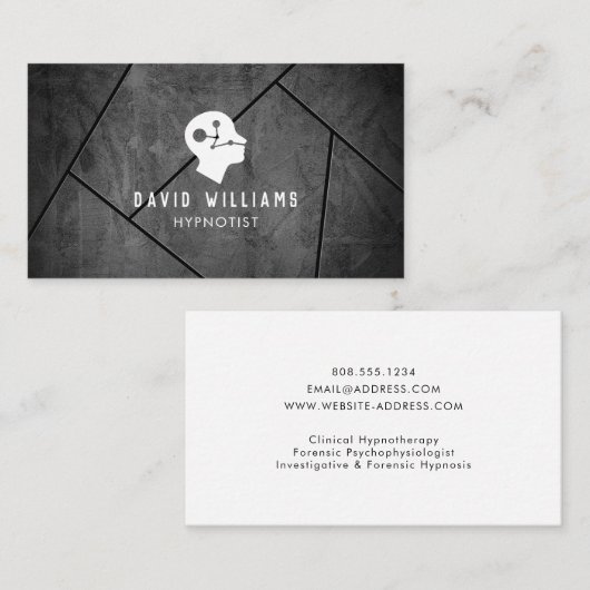 臨床催眠モダン療法士名刺 名刺 (正面/裏面)