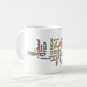 臨床実験室の単語の争奪のコーヒー・マグ コーヒーマグカップ (正面左)