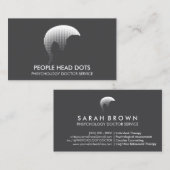 臨床心理学博士グレー 名刺 (正面/裏面)