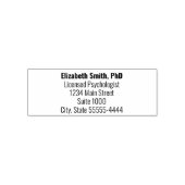 臨床心理学者の名前タイトル差出人住所 セルフインキングスタンプ (デザイン)