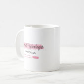 臨床心理学者パーソナライズされた- コーヒーマグカップ (正面左)