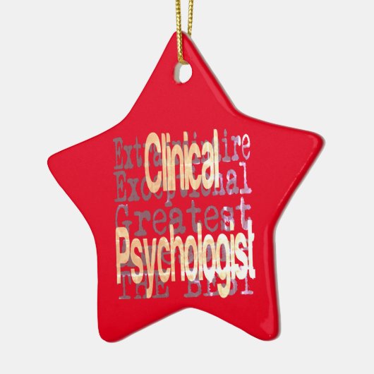 臨床心理学者並外れた人 セラミックオーナメント (左)