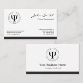 臨床心理学者 – 心理学Psiシンボル 名刺 (正面/裏面)