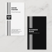 臨床心理学者 – 心理学Psiシンボル 名刺 (正面/裏面)