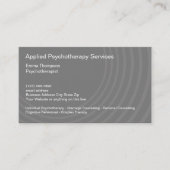 臨床心理療法サービスビジネスカード 名刺 (正面)