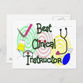 臨床最高のインストラクター介護贈与 ポストカード (正面/裏面)