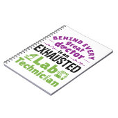 臨床検査技師が疲れ果てている ノートブック (左側)