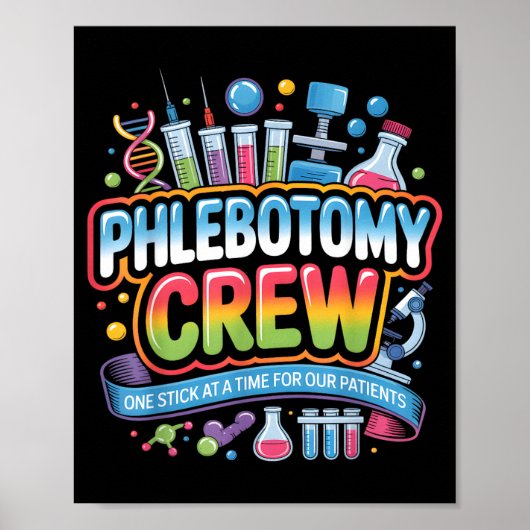 臨床検査技師のためのPhlebotomy Crew Lab Week s ポスター (正面)