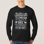 臨床検査技師の仕事は簡単 臨床検査技師 Tシャツ (正面)
