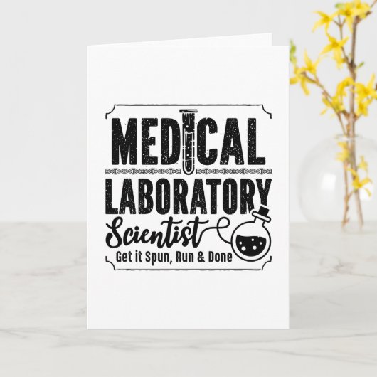 臨床検査技師 カード (黄色い花)