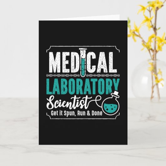 臨床検査技師 カード (黄色い花)