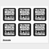 臨床検査技師 スクエアシール (シート)