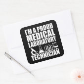 臨床検査技師 スクエアシール (封筒)