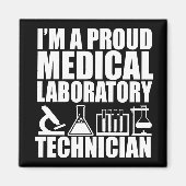 臨床検査技師 マグネット (正面)