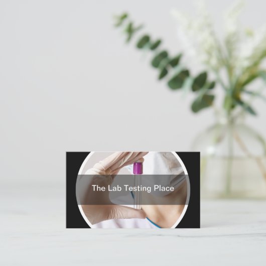 臨床検査施設 名刺 (スタンド正面)