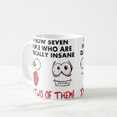 臨床的に非常識な2回のコおもしろいーヒマグ コーヒーマグカップ (正面左)