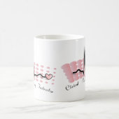 臨床看護のインストラクターQRSのデザイン コーヒーマグカップ (中央)