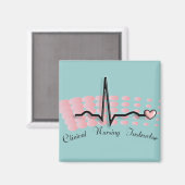 臨床看護インストラクターQRSデザイン マグネット (正面/裏面)