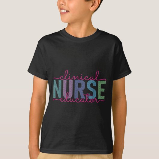 臨床看護師教育者 看護指導者 Tシャツ (正面)