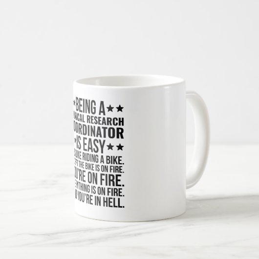 臨床研究コーディネーターは簡単 コーヒーマグカップ (正面右)